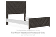Prendonea - Full Panel Headboard/Footboard - Charcoal - Simple Home Plus