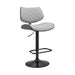 Leland - Adjustable Bar Stool - Gray / Black - Simple Home Plus
