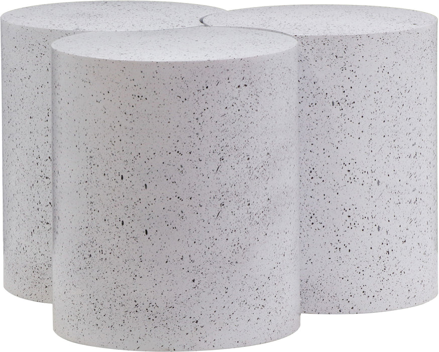 Dimple - 3 Piece Modular Coffee Table - Terazzo Finish - Simple Home Plus