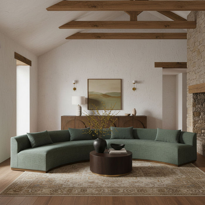 Avanti - 182.5" Chenille Fabric Upholstered 2 Piece Modular Sectional - Simple Home Plus