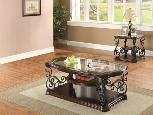 Laney - Glass Top Coffee And End Table Set - Simple Home Plus