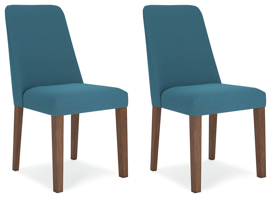 Lyncott - Blue / Brown - Dining Uph Side Chair (Set of 2) - Simple Home Plus