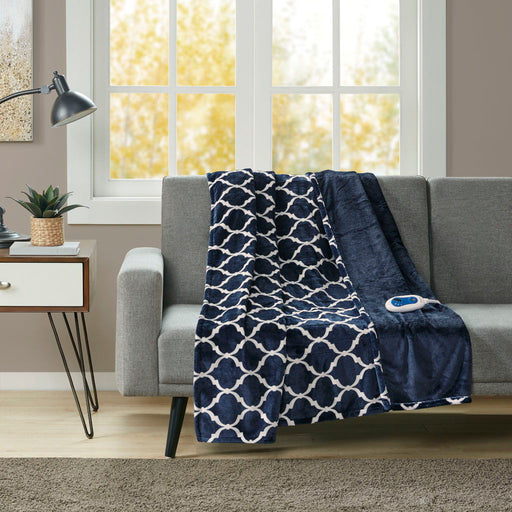 Heated Ogee - Throw - Indigo - Simple Home Plus