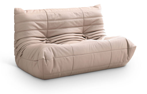 Relax - Vegan Leather 54.75" Upholstered Loveseat - Tan - Simple Home Plus