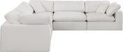Comfy - 5 Piece Linen Modular Corner Sectional - Simple Home Plus