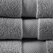 Splendor - 6 Piece Towel Set - Charcoal - Simple Home Plus