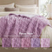 Ruched Fur - Throw - Purple - Simple Home Plus