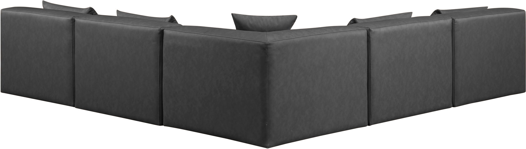 Cube - 5 Piece Modular Corner Armless Sectional - Simple Home Plus