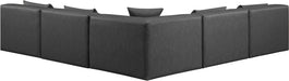 Cube - 5 Piece Modular Corner Armless Sectional - Simple Home Plus