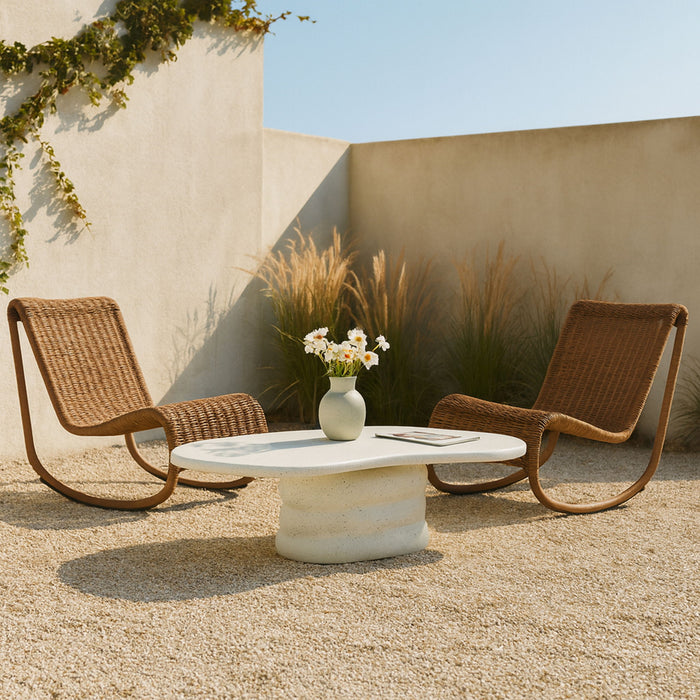 Branna - Concrete Coffee Table - Simple Home Plus