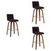 Vienna - 26" Swivel Counter Stool - Walnut Wood - Simple Home Plus
