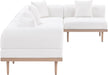 Laguna - 5 Piece 106.5" Upholstered Outdoor Patio Modular Sectional - Simple Home Plus