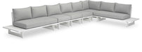 Maldives - 6 Piece Water Resistant Outdoor Patio Modular Sectional With White Base - Simple Home Plus