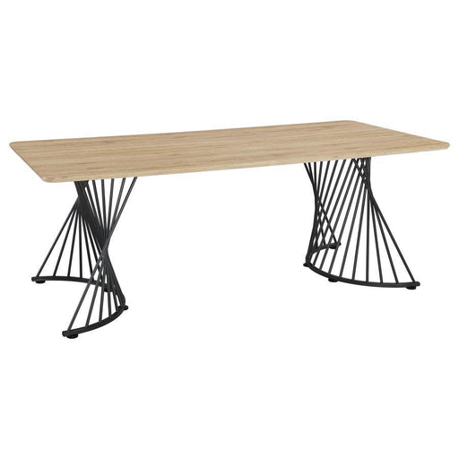 Altus - Composite Wood Dining Table - Natural Oak - Simple Home Plus