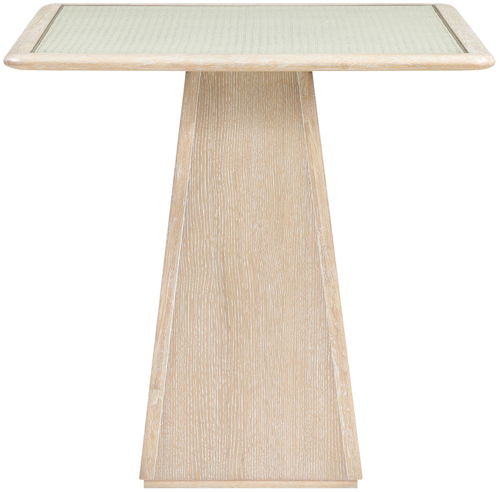 Atrium - Glass Top And Wood Base Dining Table - Simple Home Plus