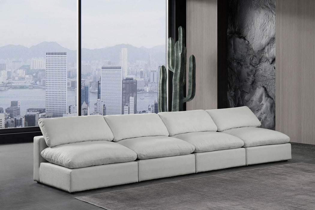 Comfy - Linen Modular Armless Sofa 4 Seats - Simple Home Plus