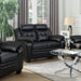 Finley - Upholstered Padded Arm Tufted Loveseat - Black - Simple Home Plus