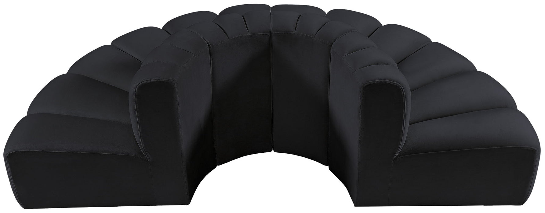 Arc - Velvet 4 Piece Modular Sofa - Simple Home Plus
