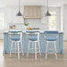 Bryant - Swivel Bar Stool With Silver Frame - Simple Home Plus