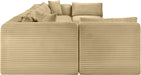Shaggy - 8 Piece Modular U-Shaped Armless Sectional - Simple Home Plus