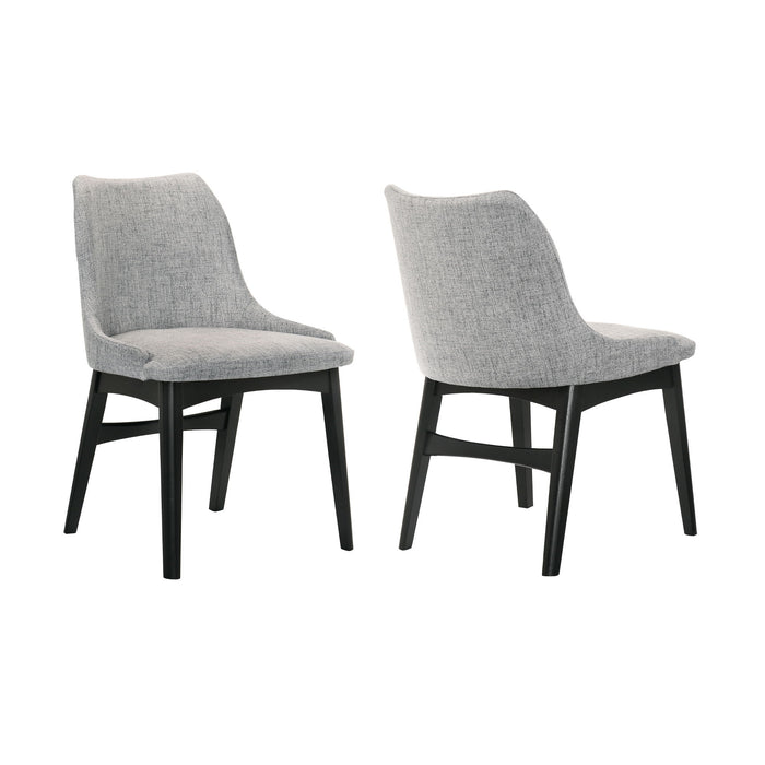 Azalea - Dining Side Chairs (Set of 2) - Gray / Black - Simple Home Plus
