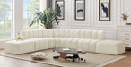 Arc - Velvet 7 Piece Corner Modular Sofa - Simple Home Plus