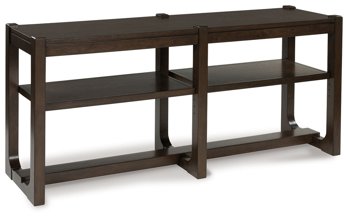 Breckington - Dark Brown - Sofa Table - Simple Home Plus