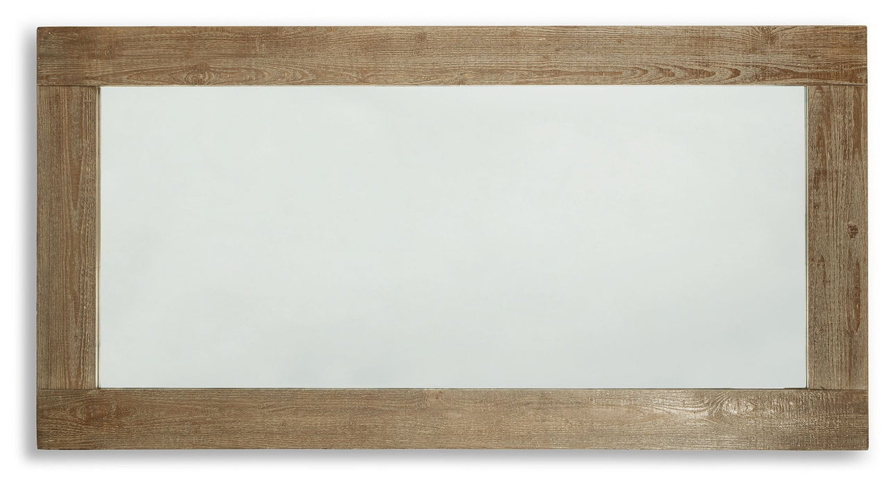 Waltleigh - Floor Mirror - Distressed Brown