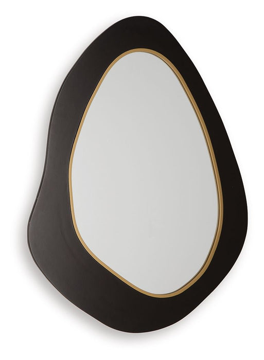 Kierlock - Black / Gold Finish - Accent Mirror - Simple Home Plus