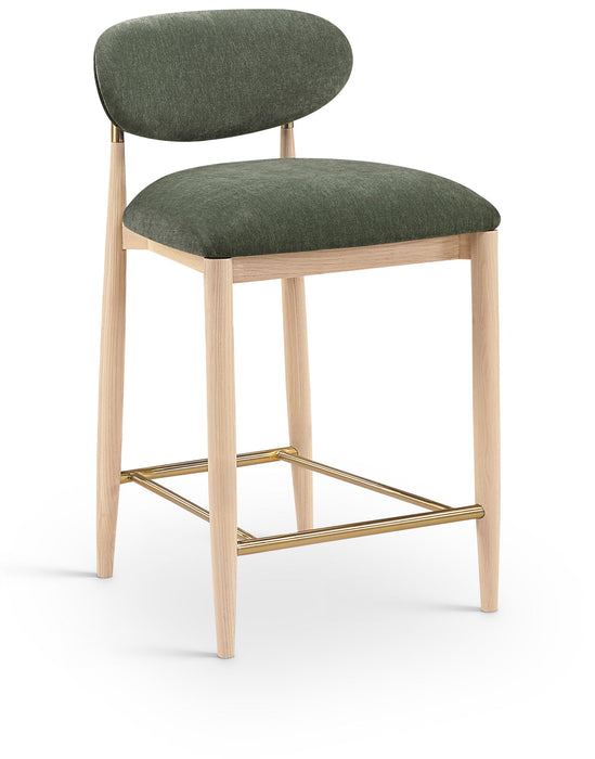 Riccio - Fabric Stool - Natural Frame - Simple Home Plus