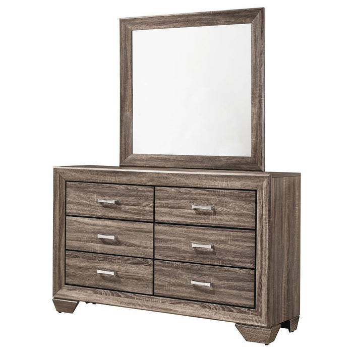 Kauffman - 6-Drawer Dresser with Mirror - Simple Home Plus