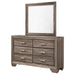 Kauffman - 6-Drawer Dresser with Mirror - Simple Home Plus