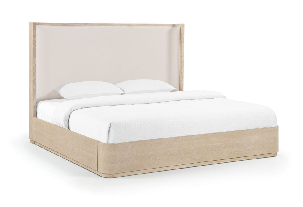 Tiberio - Textured Fabric Bed - Simple Home Plus