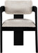 Sacha - Linen Dining Chair With Black Base (Set of 2) - Simple Home Plus