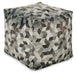 Albermarle - Gray / Brown - Pouf - Simple Home Plus