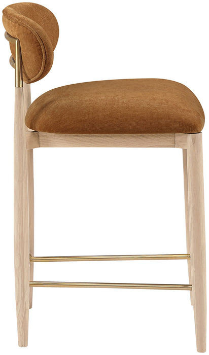Riccio - Fabric Stool - Natural Frame - Simple Home Plus