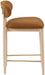 Riccio - Fabric Stool - Natural Frame - Simple Home Plus
