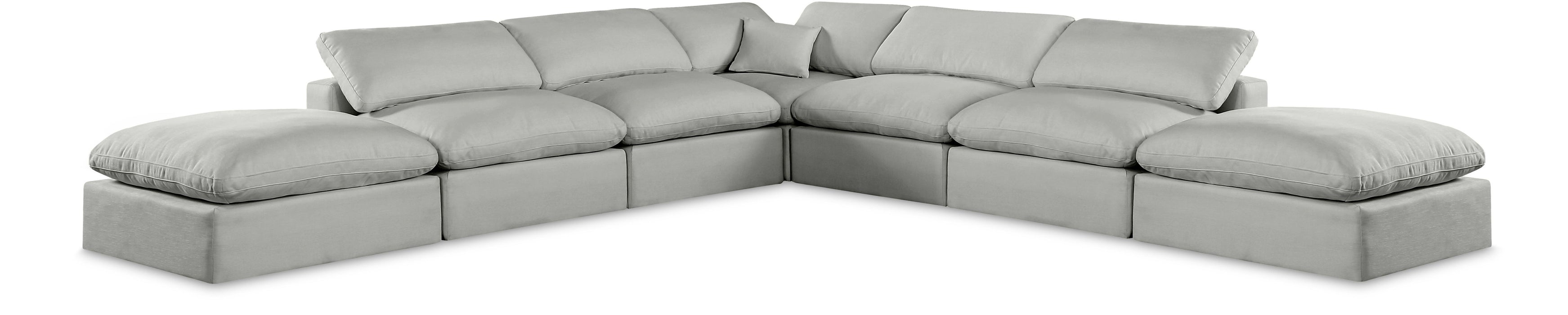 Comfy - 7 Piece Linen Modular Corner Sectional - Simple Home Plus