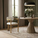 Aurum - Linen Textured Fabric Upholstered Dining Chair (Set of 2) - Simple Home Plus