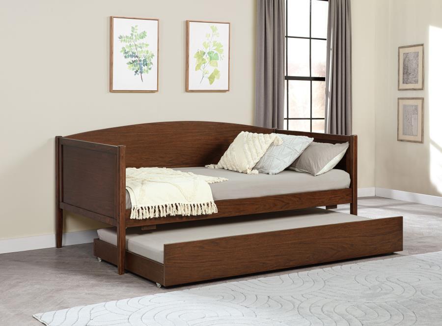 Bozeman - Wood Twin Daybed With Trundle - Medium Walnut - Simple Home Plus