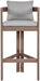 Newport - Water Resistant Fabric Upholstered Outdoor Patio Bar Stool - Simple Home Plus
