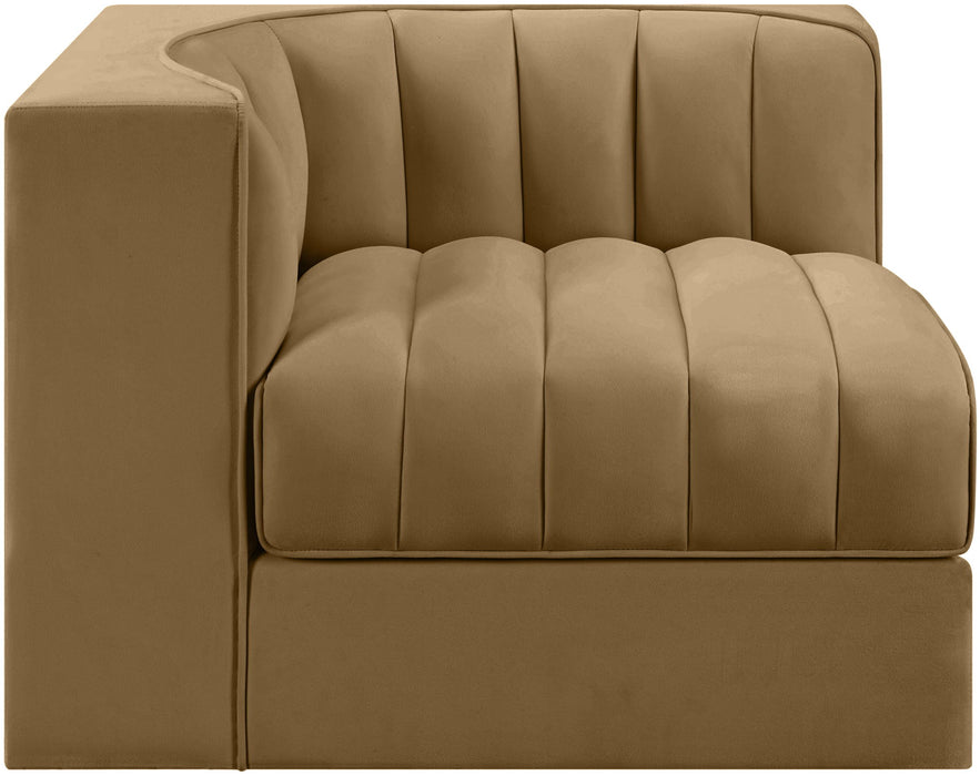 Rummi - Velvet Performance Fabric Upholstered Modular Corner Chair - Simple Home Plus