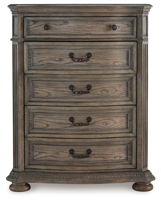 Ardenfield - Five Drawer Chest - Light Brown AS-IS