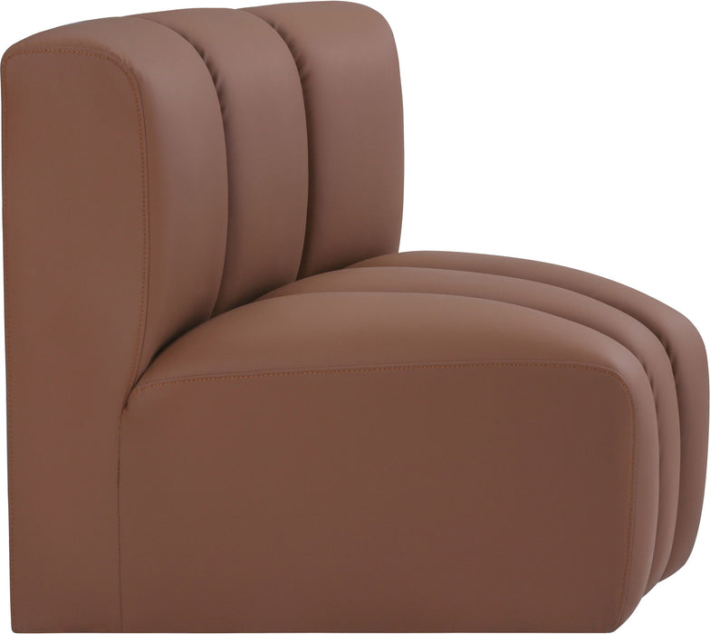 Arc - Faux Leather Curved Corner Chair - Simple Home Plus