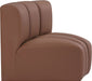 Arc - Faux Leather Curved Corner Chair - Simple Home Plus