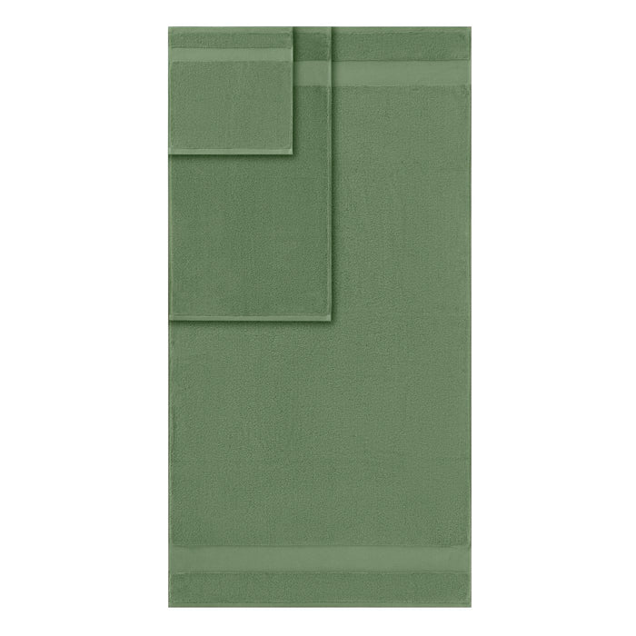 Turkish 6 Piece Bath Towel Set - Green - Simple Home Plus