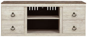 Willowton - TV Stand With Fireplace Option - Simple Home Plus