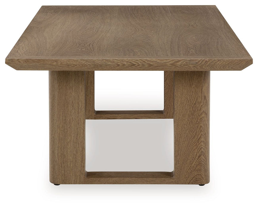 Serene Bay - Dark Brown - Rectangular Cocktail Table - Simple Home Plus