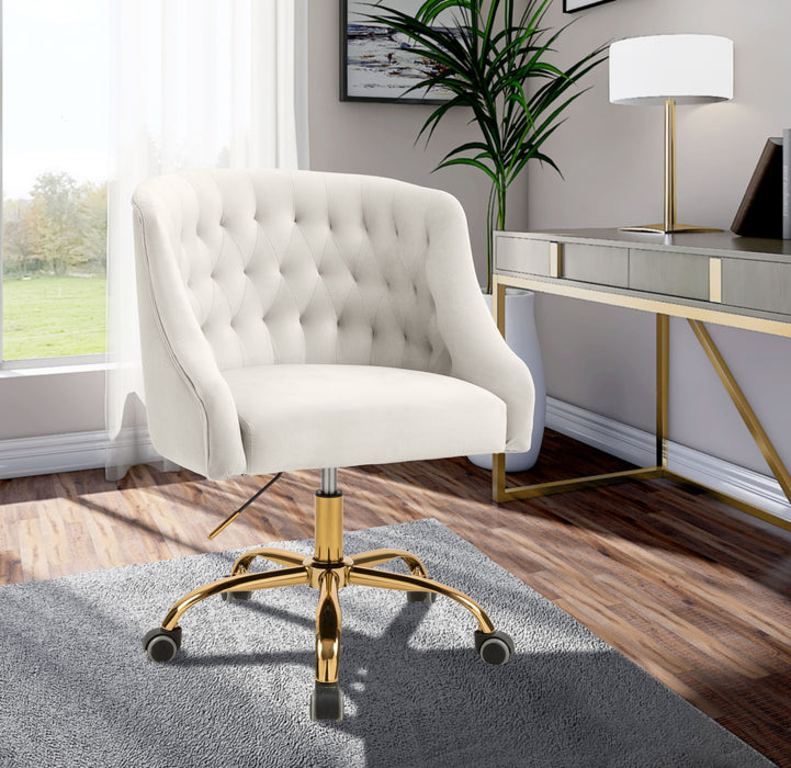 Arden - Office Chair with Gold Legs - Simple Home Plus