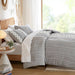 Imani - King Printed Duvet Cover Set With - Gray - Simple Home Plus